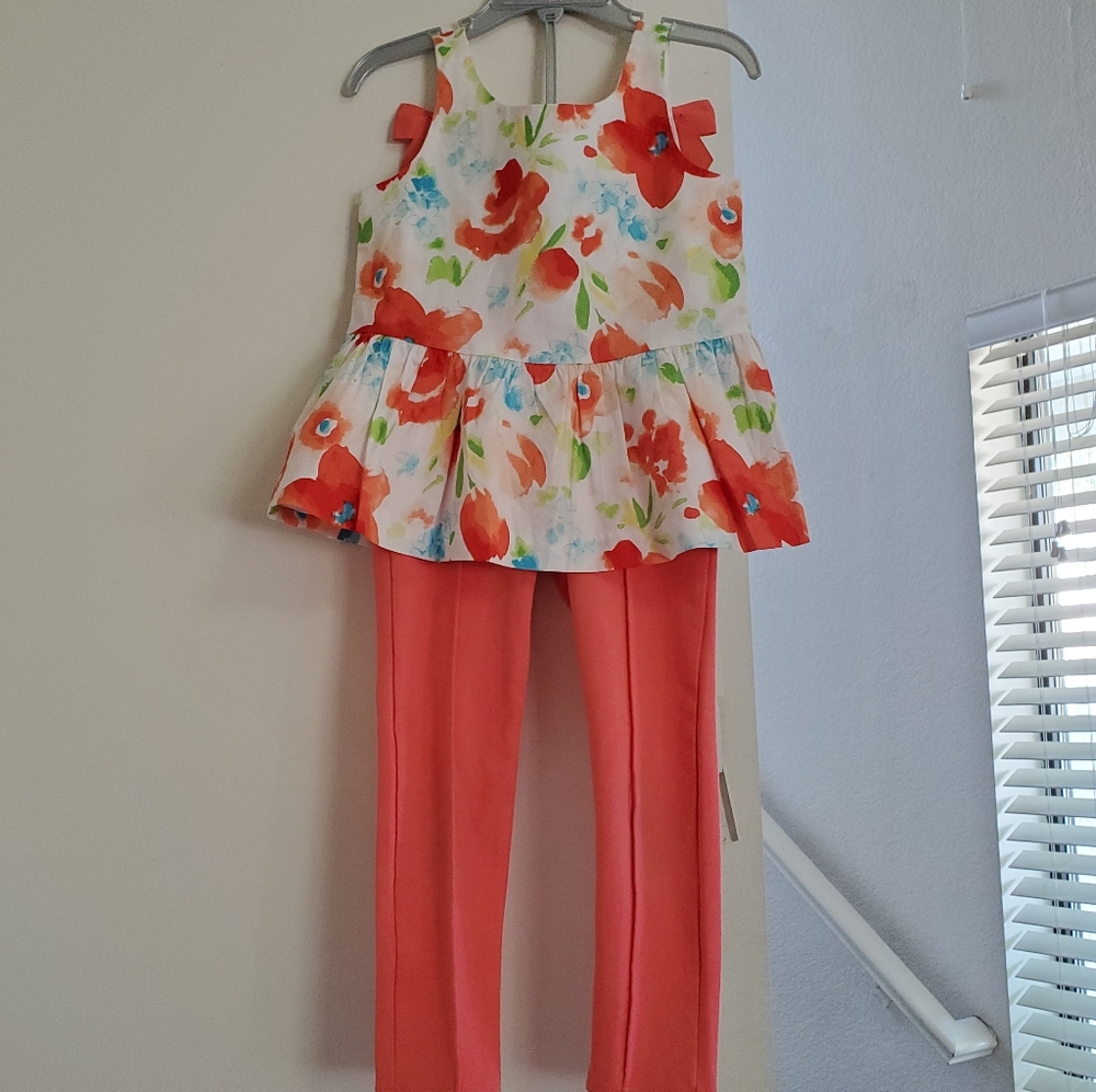 Janie and Jack Cut-Out Shirt with Ponte Knit Pants